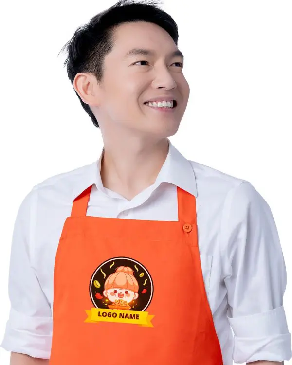สกรีนผ้ากันเปื้อน ผ้ากันเปื้อนครึ่งตัว ผ้ากันเปื้อนกันน้ำ ผ้ากันเปื้อนพิมพ์ลาย สกรีนโลโก้ สกรีนชื่อร้าน