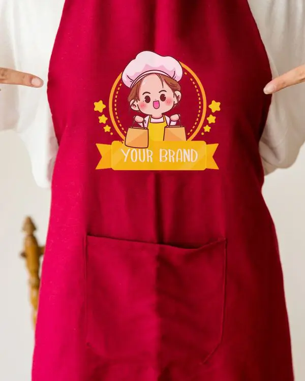 สกรีนผ้ากันเปื้อน ผ้ากันเปื้อนครึ่งตัว ผ้ากันเปื้อนกันน้ำ ผ้ากันเปื้อนพิมพ์ลาย สกรีนโลโก้ สกรีนชื่อร้าน