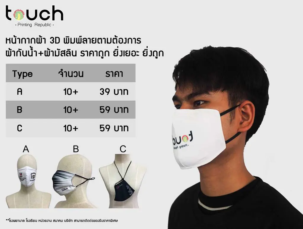 หน้ากากผ้า , หน้ากากพิมพ์ลาย , หน้ากากผ้าพิมพ์ลาย , หน้ากากผ้าซักได้ , ผ้าปิดจมูก , ผลิตผ้าปิดจมูก , ผลิตหน้ากากผ้า