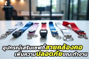 อุปกรณ์เสริมเซฟตี้สายคล้องคอ เพิ่มความปลอดภัยขณะทำงานกับเครื่องจักร สายคล้องบัตร สายคล้องคอ